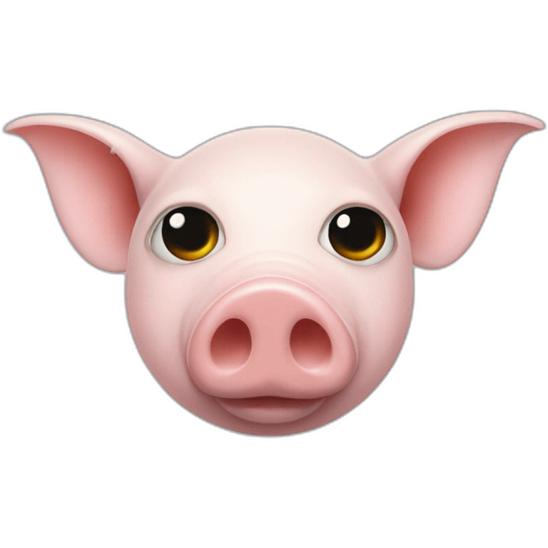 david bowie pig with a ray in his eye and a piercing emoji