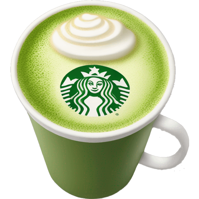 Matcha latte Starbucks  emoji