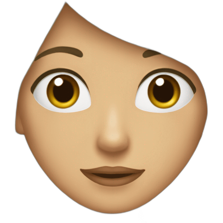 Novia castaña emoji