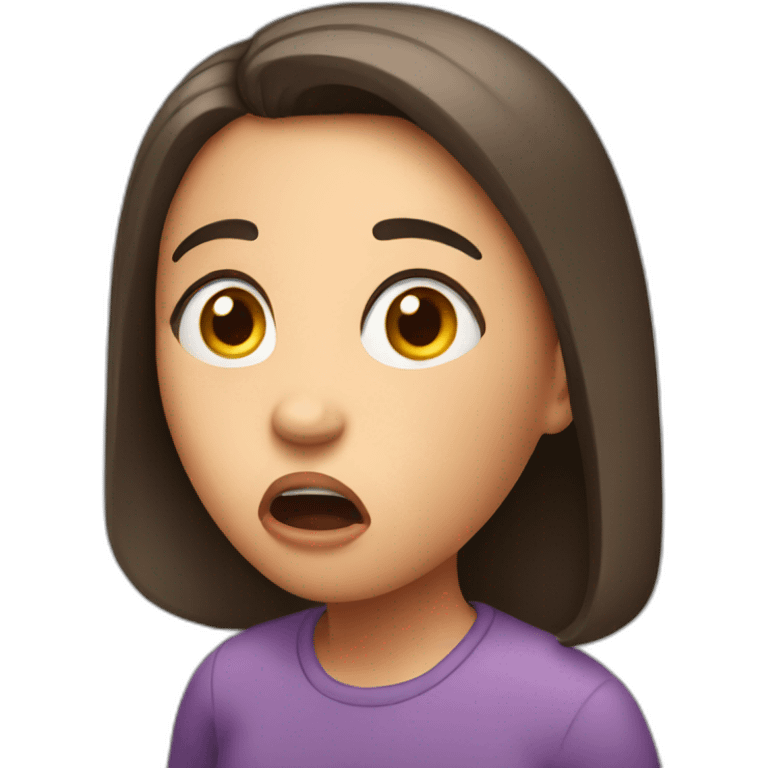 Shocked girl emoji