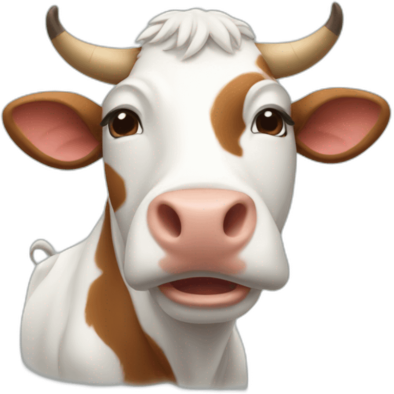 A cow massage emoji