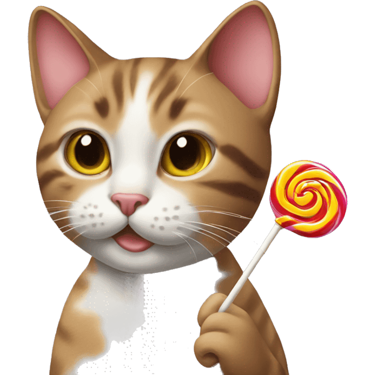 Cat with lollipop  emoji