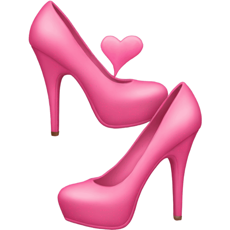 Pink valentines heels emoji