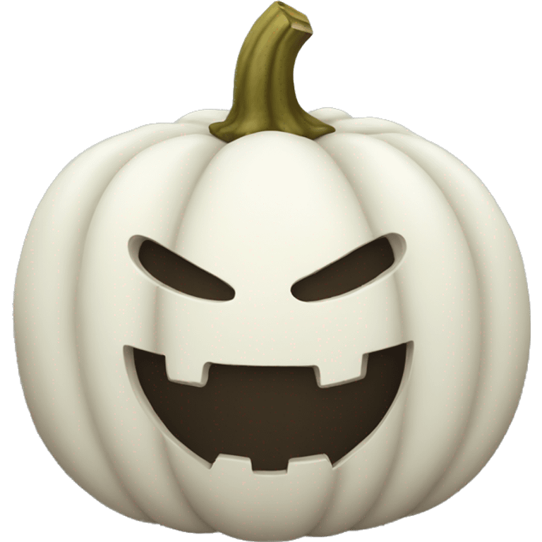 White pumpkin emoji