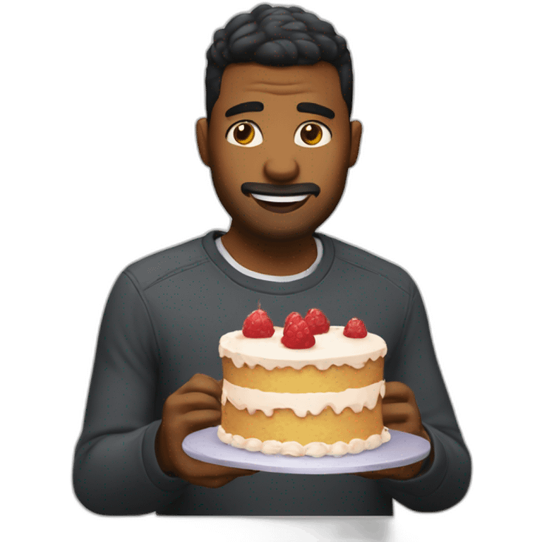 Humster with cake emoji