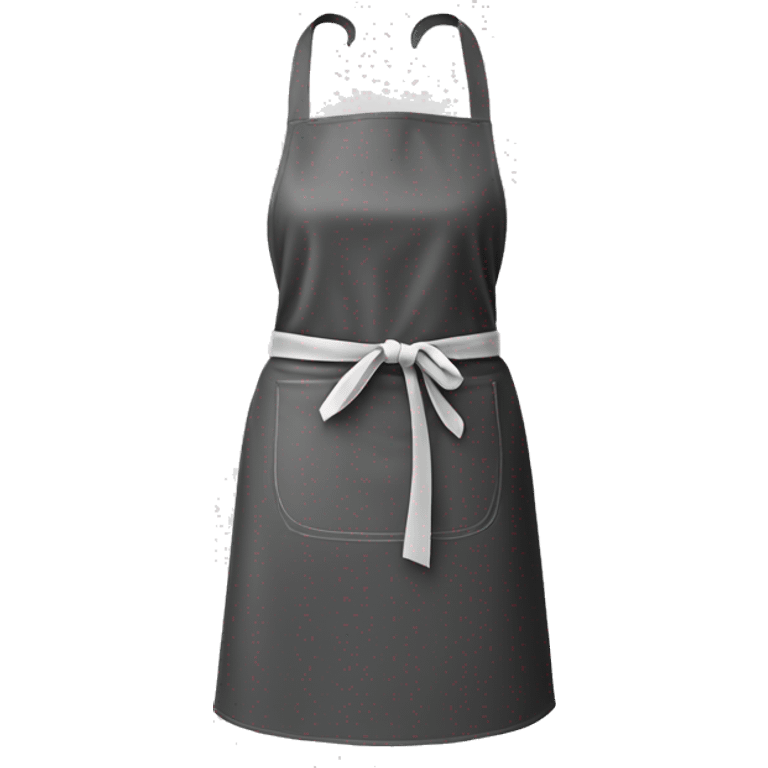 Realistic isolated light eal kitchen apron tied in the front. emoji