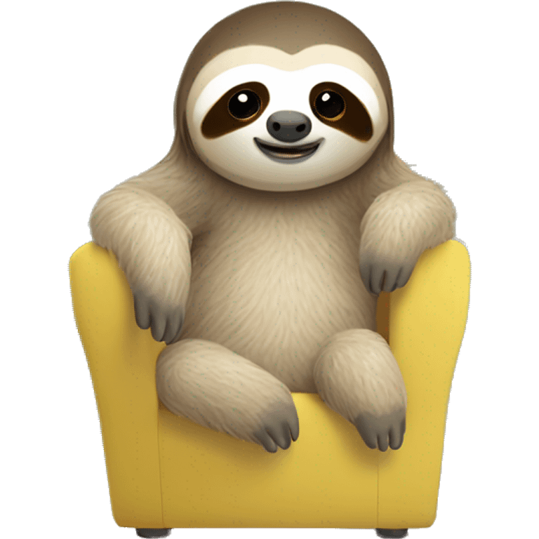 cute sloth cooling down heat in front of big fan emoji