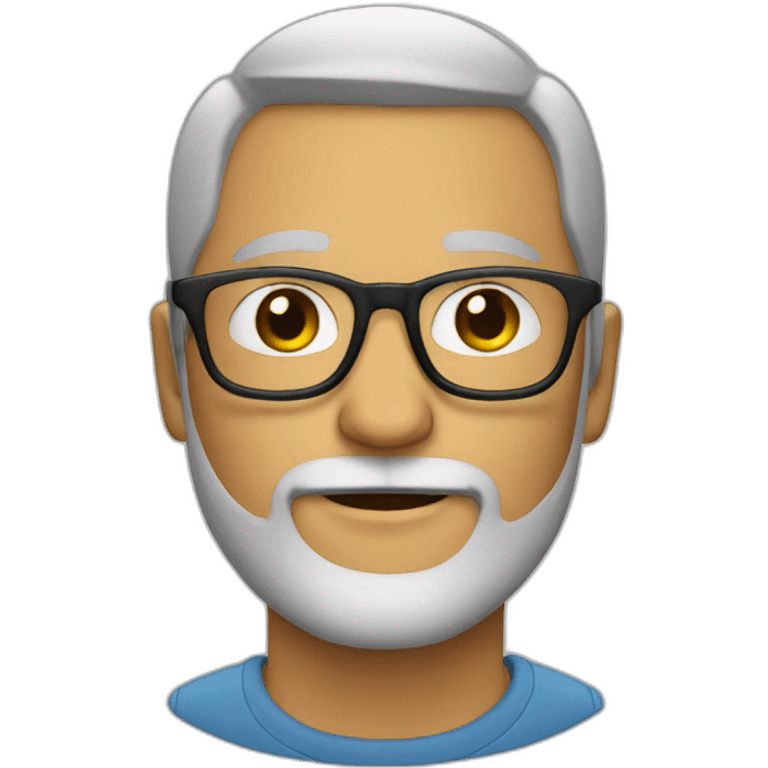 man with a beard and glasses emoji