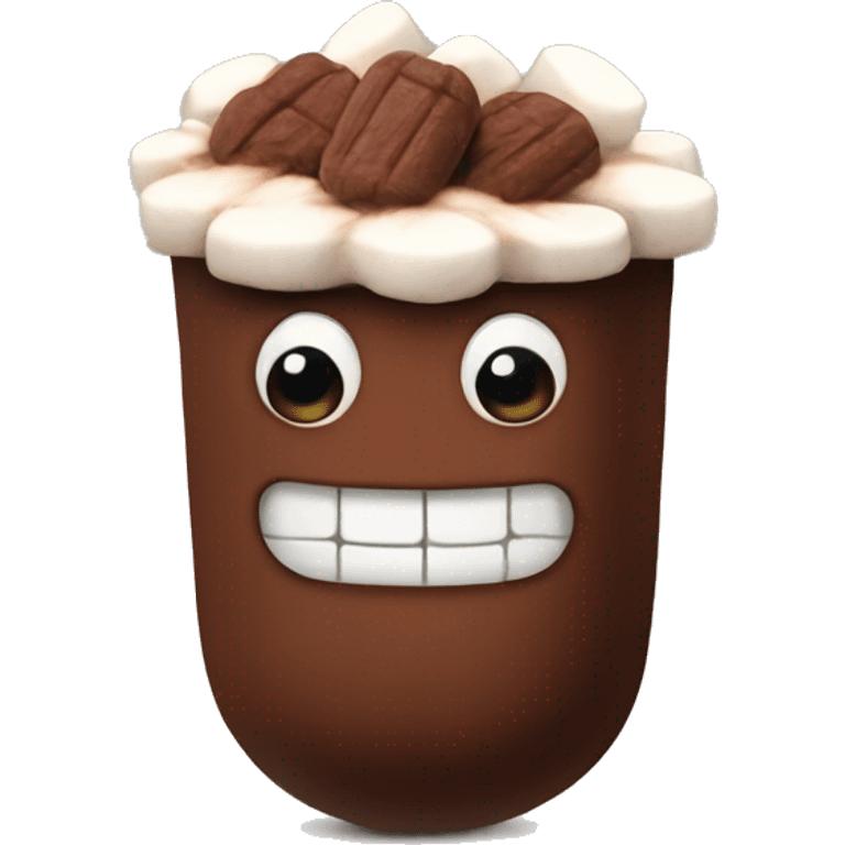 Cacao with marshmallow emoji