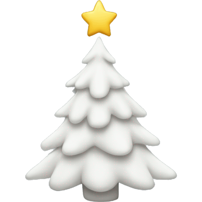 White Christmas tree  emoji