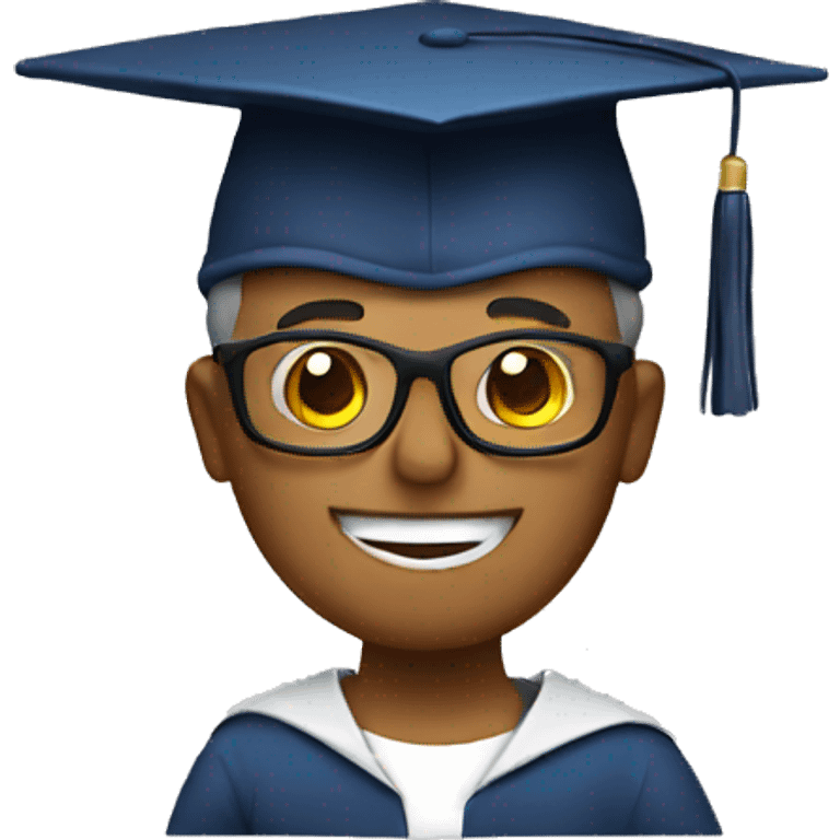 professor with graduation cap emoji