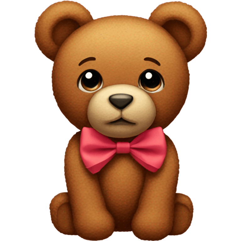 teddy with a bow emoji