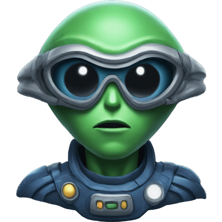 Extraterrestre rapero emoji