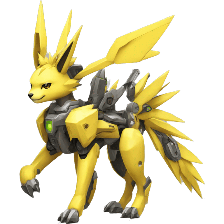 Jolteon-mecha full body emoji