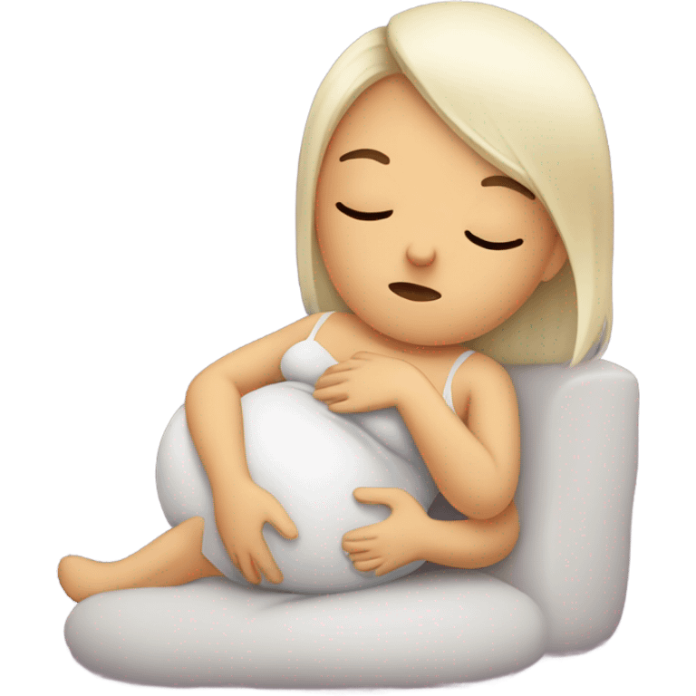 Tired pregnant women  emoji