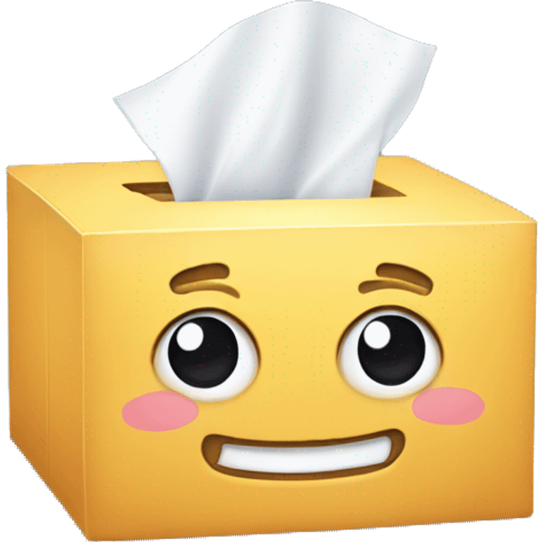 tissue box smiling cute emoji