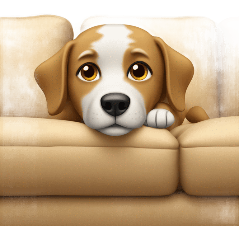 Dog on a couch emoji