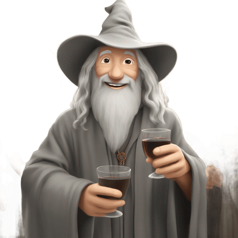 Gandalf celebrates emoji