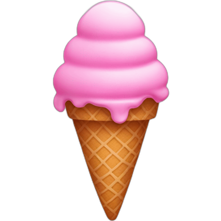 Pink ice cream emoji