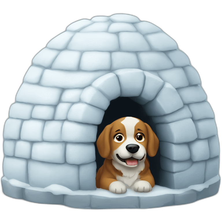 igloo this is fine dog emoji