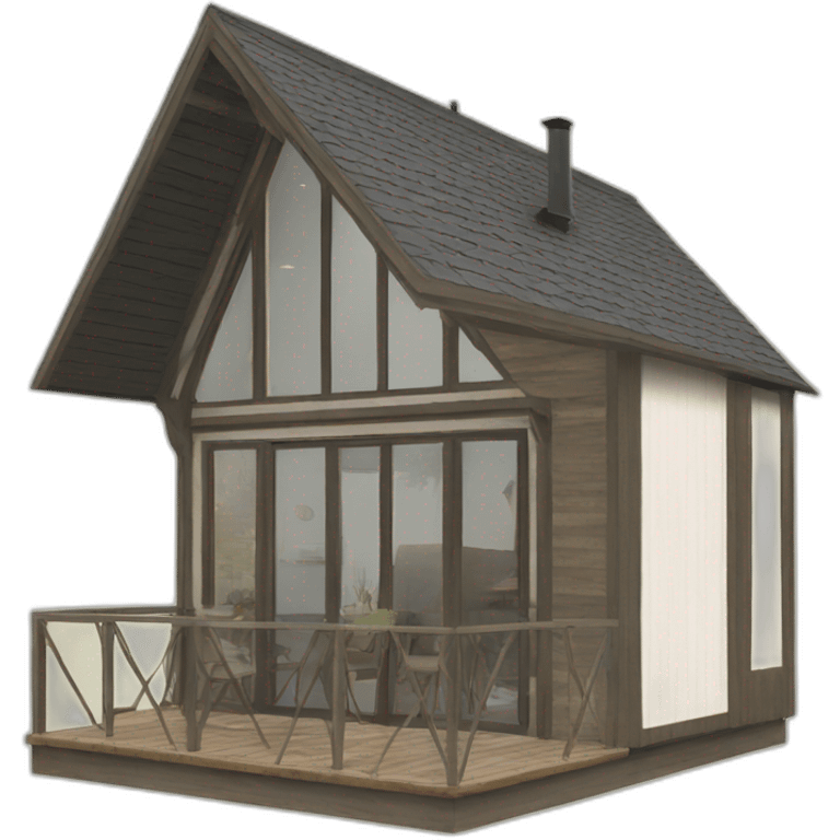  Modern A frame cabin emoji