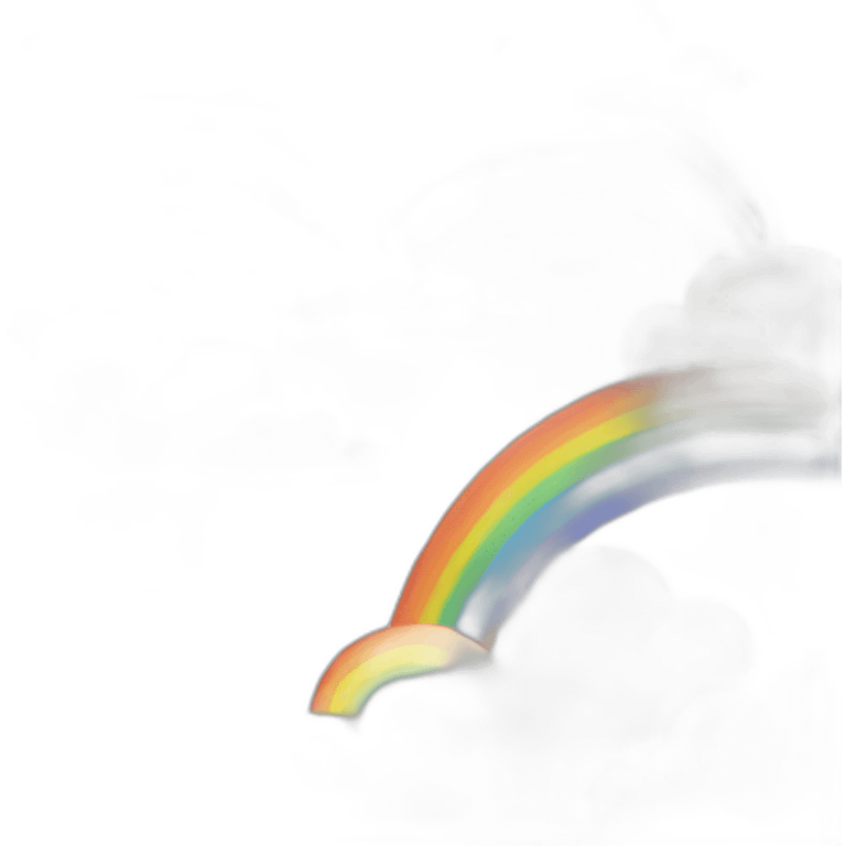 Rainbow with clouds  emoji