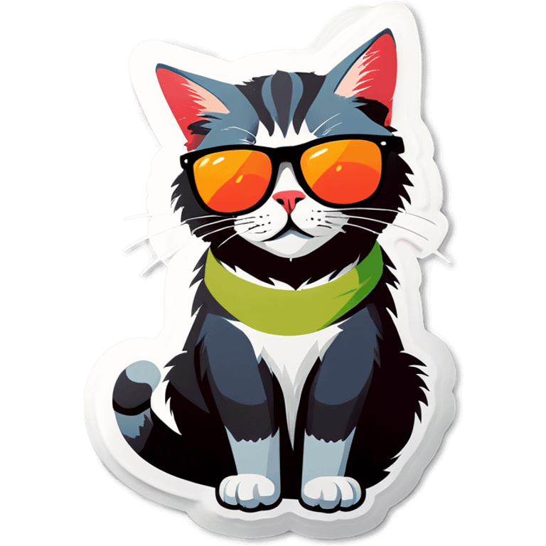 Cat with sunglasses emoji