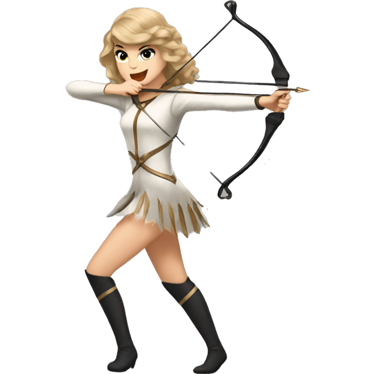 taylor swift being the archer emoji