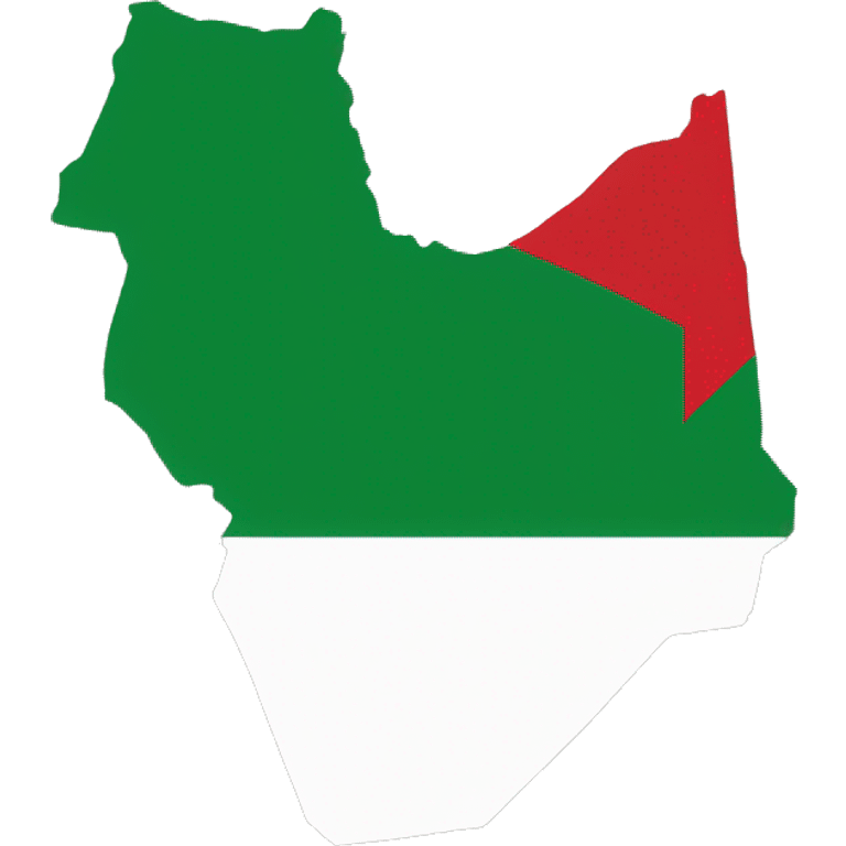 Palestine map inside it the Algerian flag  emoji