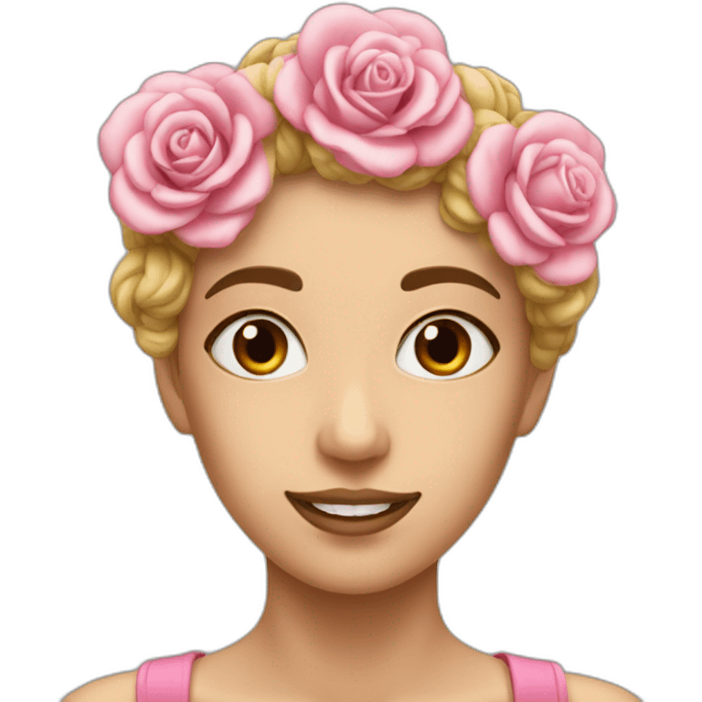 Caca rose emoji