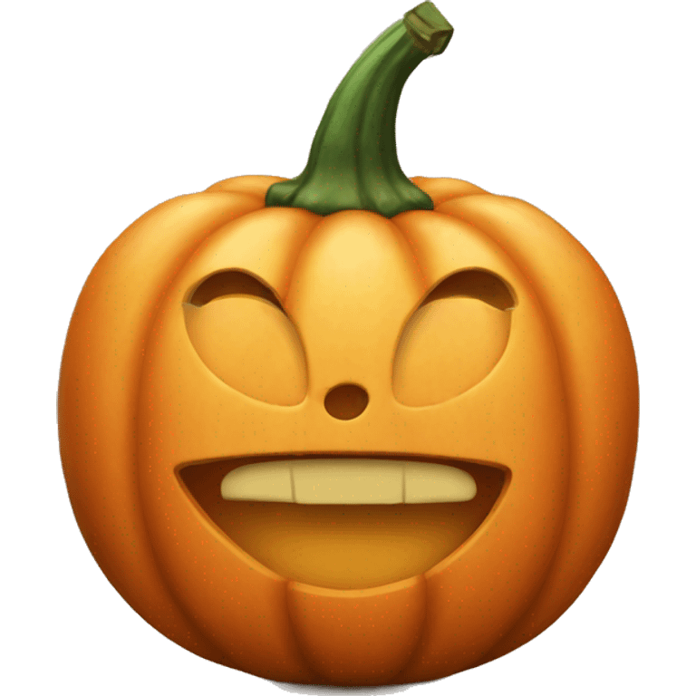 Heart shaped pumpkin emoji