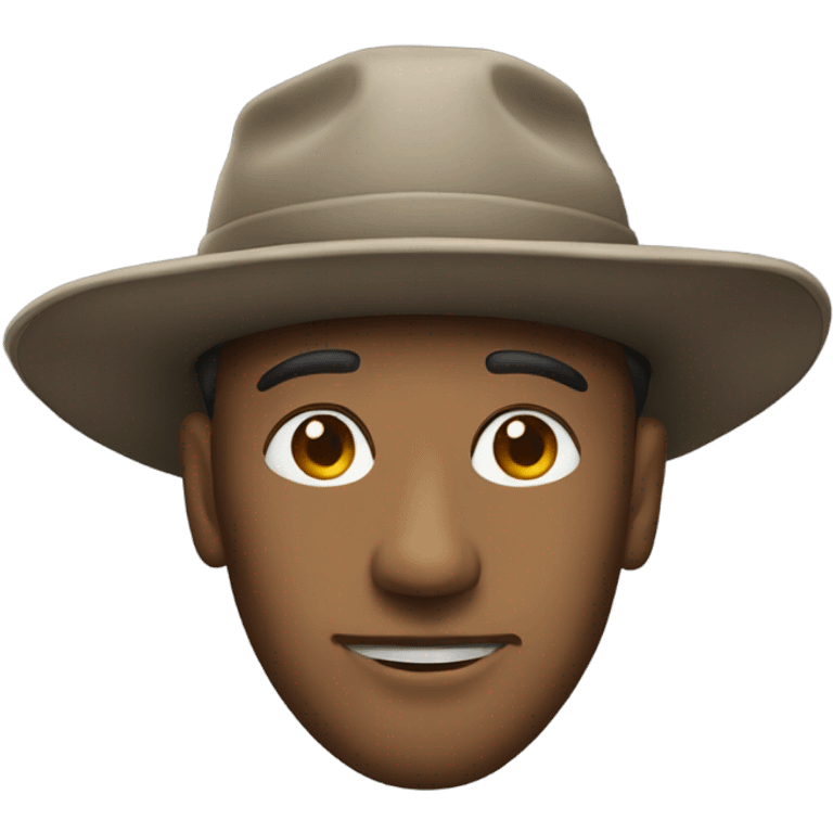 Man with a huge cap on  emoji