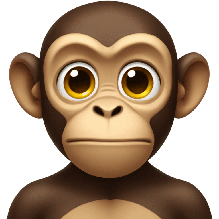 Nervous monkey  emoji