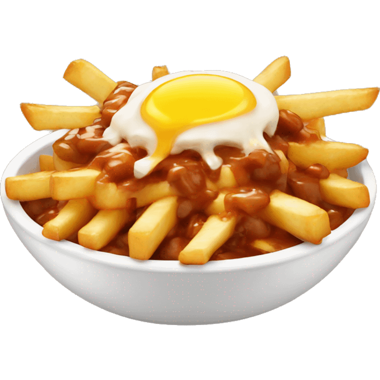 Poutine avec une peruque  emoji