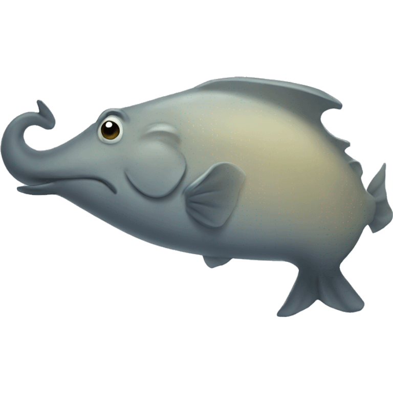 Fish elephant  emoji