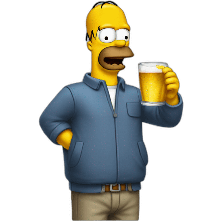 homer drink emoji