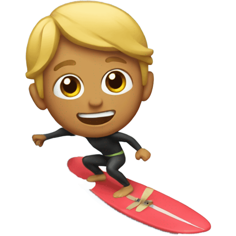 Surfing snow emoji