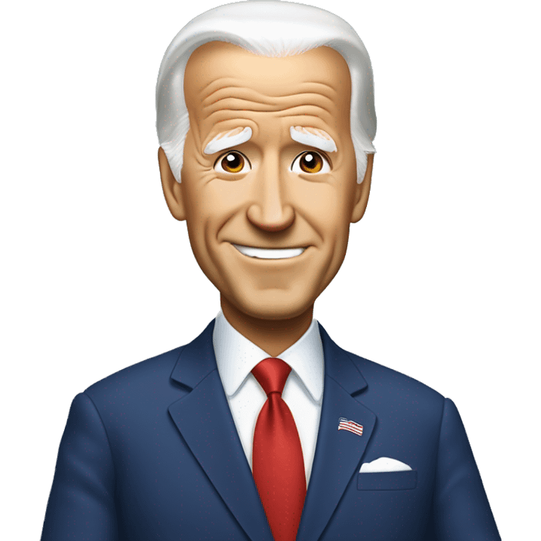 biden with trump's haircut emoji