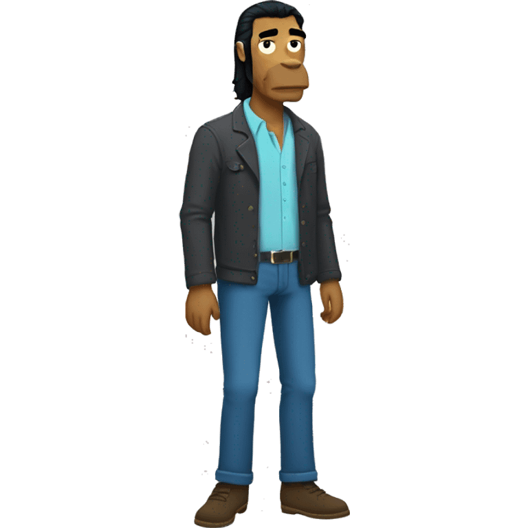 make a full-body emoji of bojack horseman standing emoji