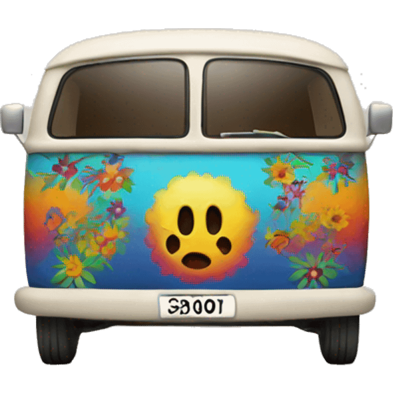 Hippie car emoji