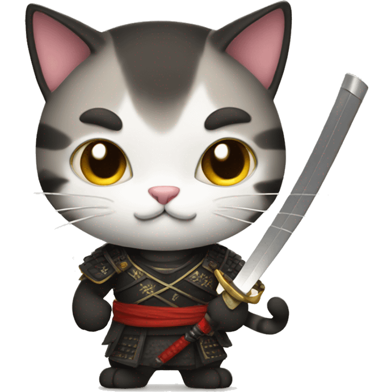 Cat with katana  emoji