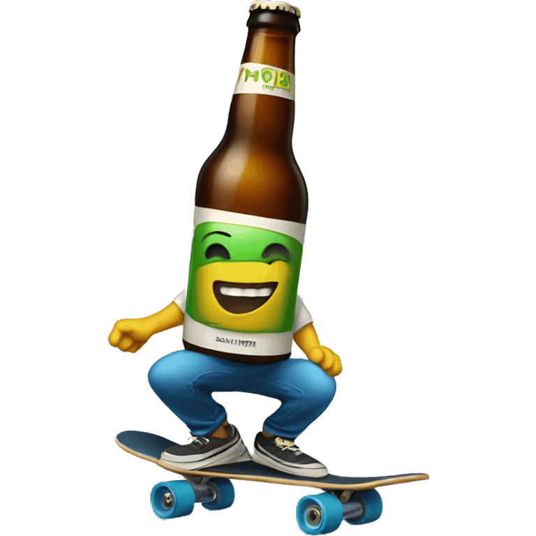 beer on a skateboard  emoji