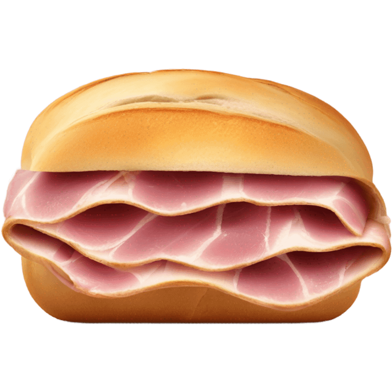 ciabatta with ham emoji