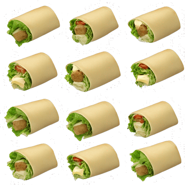 All i can think about are caesar salad wraps emoji