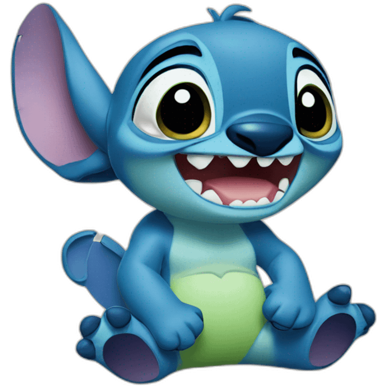 Stitch from Lilo and Stitch movie  emoji