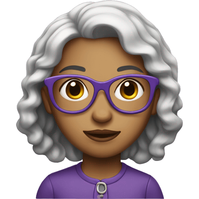 Purple girl genius emoji