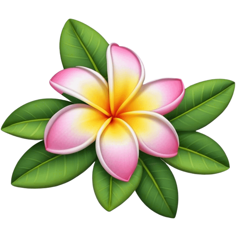 plumeria flower emoji