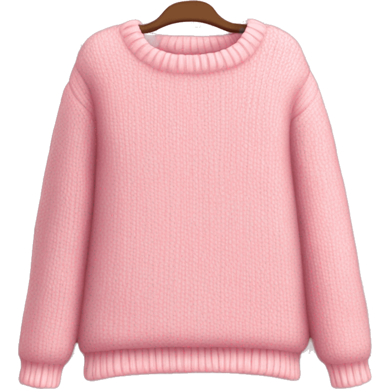 cute cozy sweater. with pink elements emoji