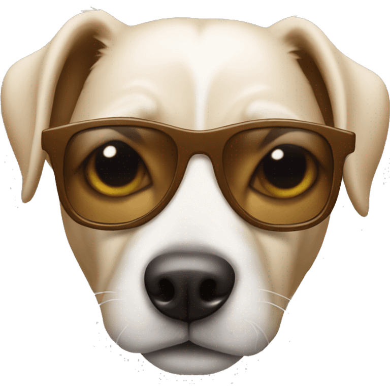 Dog wearing sunglasses  emoji