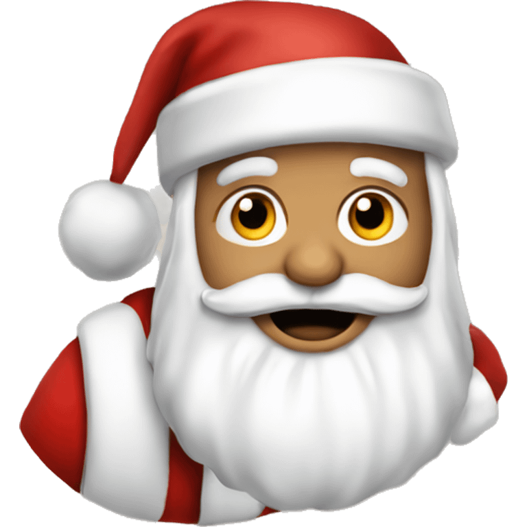 santa claus with LITTLE GIF emoji